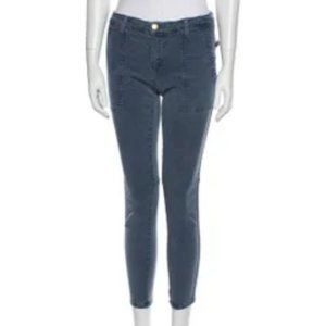 Current/Elliott Skinny Leg Jeans Blue Light Wash Mid-Rise Zip Sz 28 #571